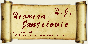 Miomira Janjilović vizit kartica
